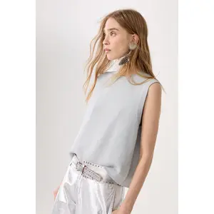 Glitter Knitted Top - Silver