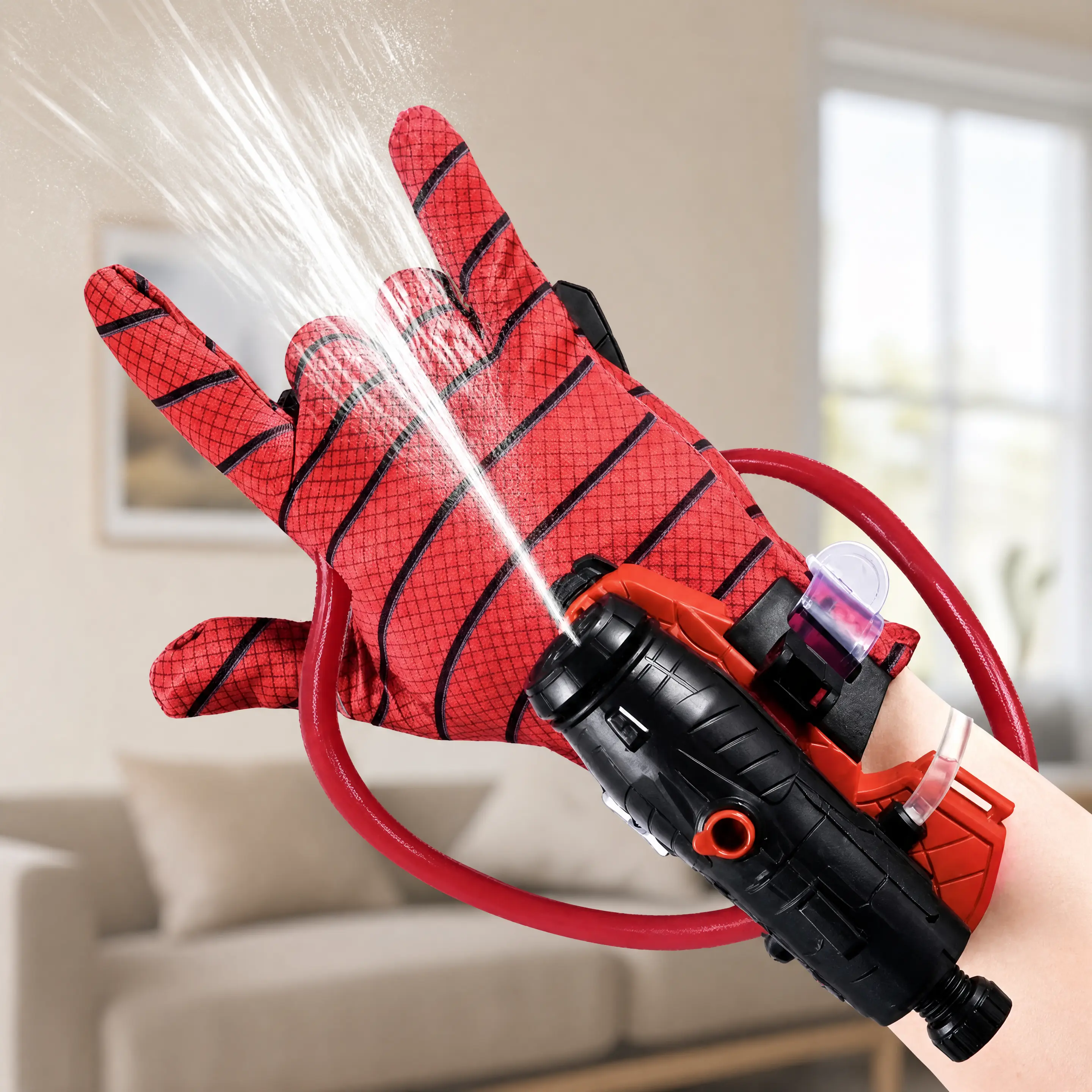 Wrist Arm Water Launcher Blaster Ergonomic Wearable Manual Continuous Spray Water Gun Summer Outdoor Pool Beach Water Battle Toy Popular Birthday Holiday Party Cooling Gift for Unisex Kids Ages 4 to 6