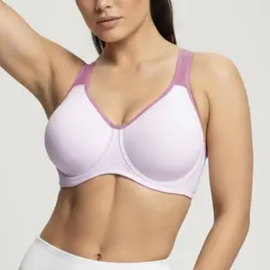 HSIA  Athea Hybrid Active Vibe Soft Support Non-padded Unlined Full Coverage Wide Strap Outside Underwire Sports Bra
