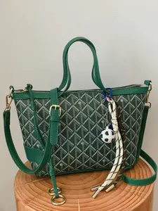 Fashion Print Mini Crossbody Bag, Elegant Shoulder Bag with Soccer Charm, Perfect for Work and Parties, Stylish Handbag for Women, Casual Handbag Satchel, Versatile Shoulder Bags