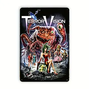 wall decor for sale Terror Vision horror movie poster metal tin sign
