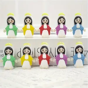 25 Mini Mary Statues Religious Easter Egg Fillers, Religious Home Decor, Christmas New Year Decorations, Baptism Gifts, Seasonal Holiday Ornaments