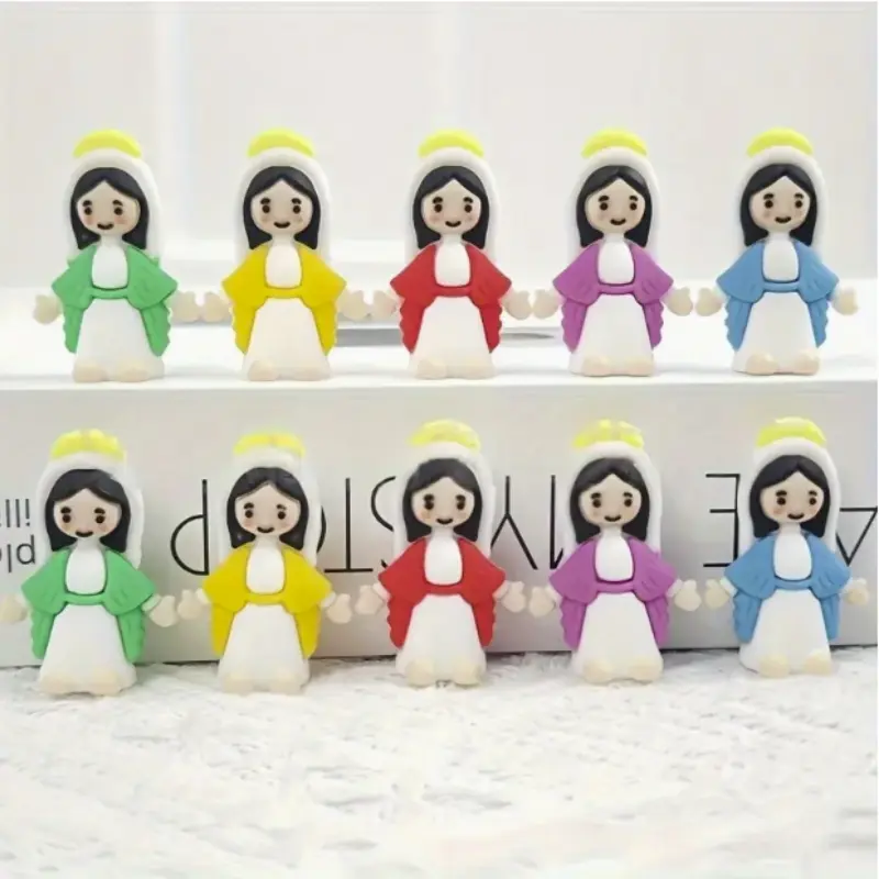 25 Mini Mary Statues Religious Easter Egg Fillers, Religious Home Decor, Home Spiritual Decor, Decorating, Religious Collectibles, Christmas New Year Decorations, Baptism Gifts, Seasonal Holiday Ornaments