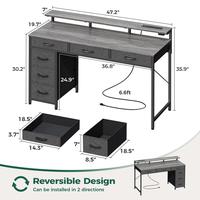 6 Drawers 47 inch Grey