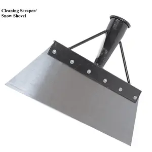 Multifunctional Garden Cleaning Shovel, Heavy Duty Steel Flat Shovel , Snow Ice Scraper, Outdoor Spade Tool for Weeding, Lawn Edging, Digging, Ice Removal