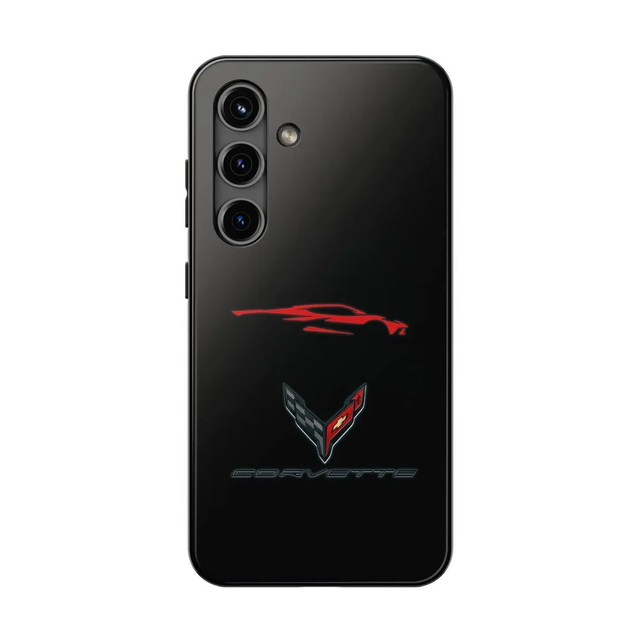 CORVETTE STINGRAY C8 CAR LOGO Phone Case Compatible with iPhone 7, 8, X, 11, 12, 13, 14, 15, 16 17 & Samsung Galaxy S21, S22, S23 & S24 S25 s26 series Y