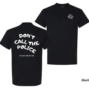 Men Don't Call The Police T-shirt, Motorcycle & Racing Tee, Cotton Fabric Soft Top, Graphic Tees Men