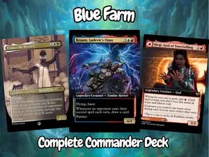 Blue Farm Commander EDH | Proxy Deck 100 Cards + Tokens