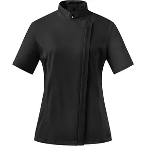 Women's Chef Coat Side Mesh Vent Zipper Chef Jacket Women's Chef Coat Side Mesh Vent Zipper Chef Jacket