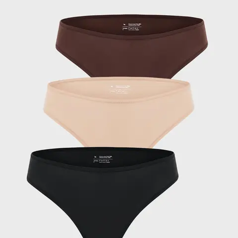 Smooth High Cut Cheeky Briefs 3 Pack
