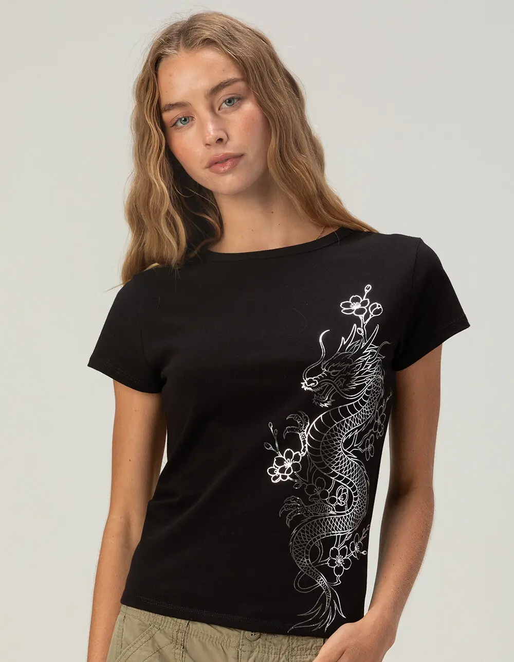 FULL TILT Dragon Womens Fitted Tee