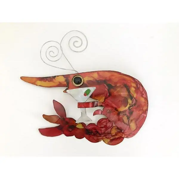 Shrimp Cocktail Metal Art