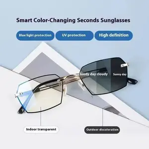 photochromic reading glasses with multifunctional sunglasses, high-definition anti blue light and anti fatigue reading glasses with diverse functions
