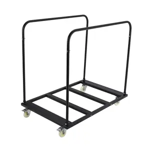 Garvee foldable table cart, 680 kg panel cart with 12.7 cm swivel casters, 10 table capacity, robust drywall panel cart, handling wall panels, sheet metal, wood for garage, home, warehouse