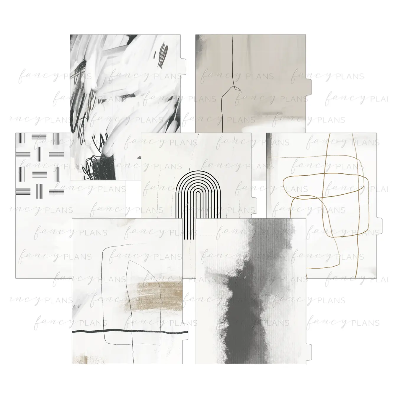 Decorative Divider Dashboards Set | Modern Abstract