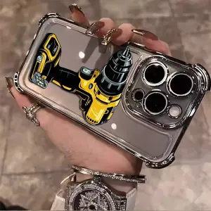 Dewalt tools Phone Case for iPhone 16/15/14/13/12/11 Pro Max Plus - Shockproof, Anti-Drop, Smartphone Cover, Screen Protector, 015 Model