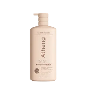 Golden Vanilla - Athena Club Skin Perfecting Body Lotion | 24-Hour Hydration | Fast-Absorbing | Strengthens Skin | Dermatologist Tested