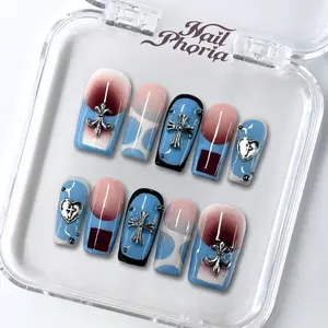 NailPhoria CLEARANCE Collection (Short in size) - Handmade Press-On Nails | Reusable, Salon-Quality, Long-Lasting, Glossy Design
