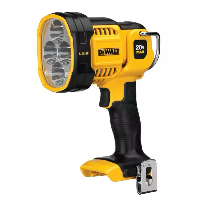 DEWALT 20V MAX Cordless LED Jobsite Spotlight - Battery-Powered, Bright, Compact LED Flashlight, High Power Handheld Standard Torches