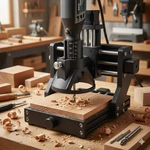 High-Speed Steel Electric Engraving Milling Cutter Set, Woodworking Drill Bits, Durable Rotary Tool Kit, Multi-Size Drill Bit Collection, Hard Alloy Steel Electric Drill Chuck Adapter, Precision Milling Accessories for Metal and Wood Processing