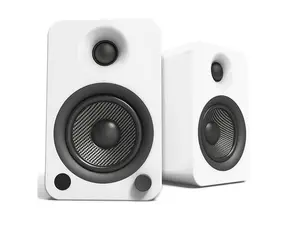Kanto YU4 Powered Bookshelf Speakers with Built-In Bluetooth - Pair (Matte White)