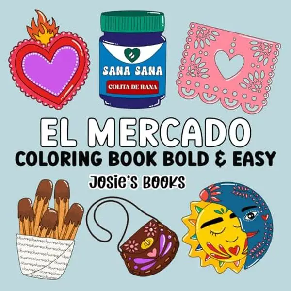 El Mercado Coloring Book Bold and Easy
