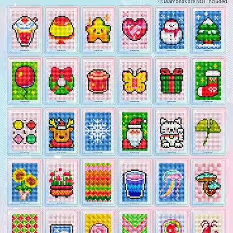 Minigem 3-In DIY Card Set - Creative DIY Pattern Cards, Toys & Hobbies Needlework Accessory