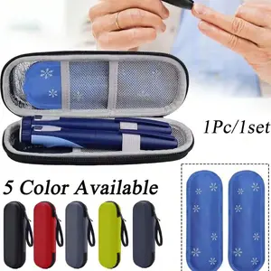 Insulated Portable Insulin Cooler Bag, Friendly Cold Ice Pack, Lightweight Simple Zipper Carry Bag, Diabetes Travel Case, Medication Cooler