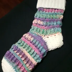 Crochet Christmas Stockings - 100% Acrylic Yarn Festive Holiday Decorations Ornaments Special Offer Buy 5 for $100