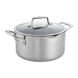 ZWILLING Clad CFX 6-qt Stainless Steel Ceramic Nonstick Dutch Oven
