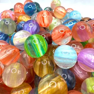 Mystic Orbs 16mm Acrylic Bead Set of 5 Mixed Colors