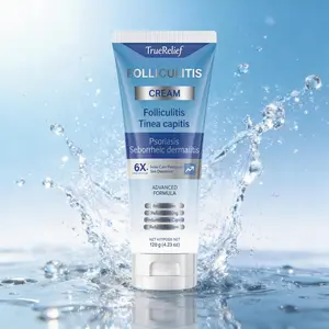 TrueRelief Folliculitis Relief Cream 120g – Soothes Scalp, Face & Body – Gentle Daily Skin Care