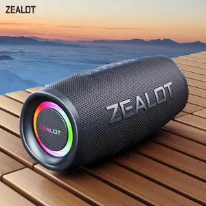 ZEALOT S56 Portable Wireless Speaker, USB Rechargeable Wireless Bluetooth-compatible Speaker with 3600mAh Battery, Enhanced Bass Speaker for Phone/Tablet/TV, Audio