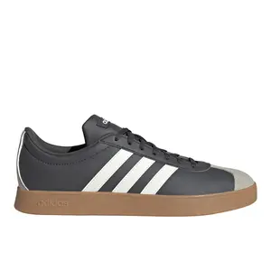 adidas Mens Vl Court Base Lace Up Sneakers Shoes Casual - Grey