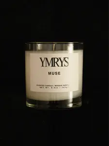 YMRYS Scented Luxury Candle 'MUSE' for Women + Men, Long-Lasting 55hr Burn Time (8.5oz) Decor Fragrance