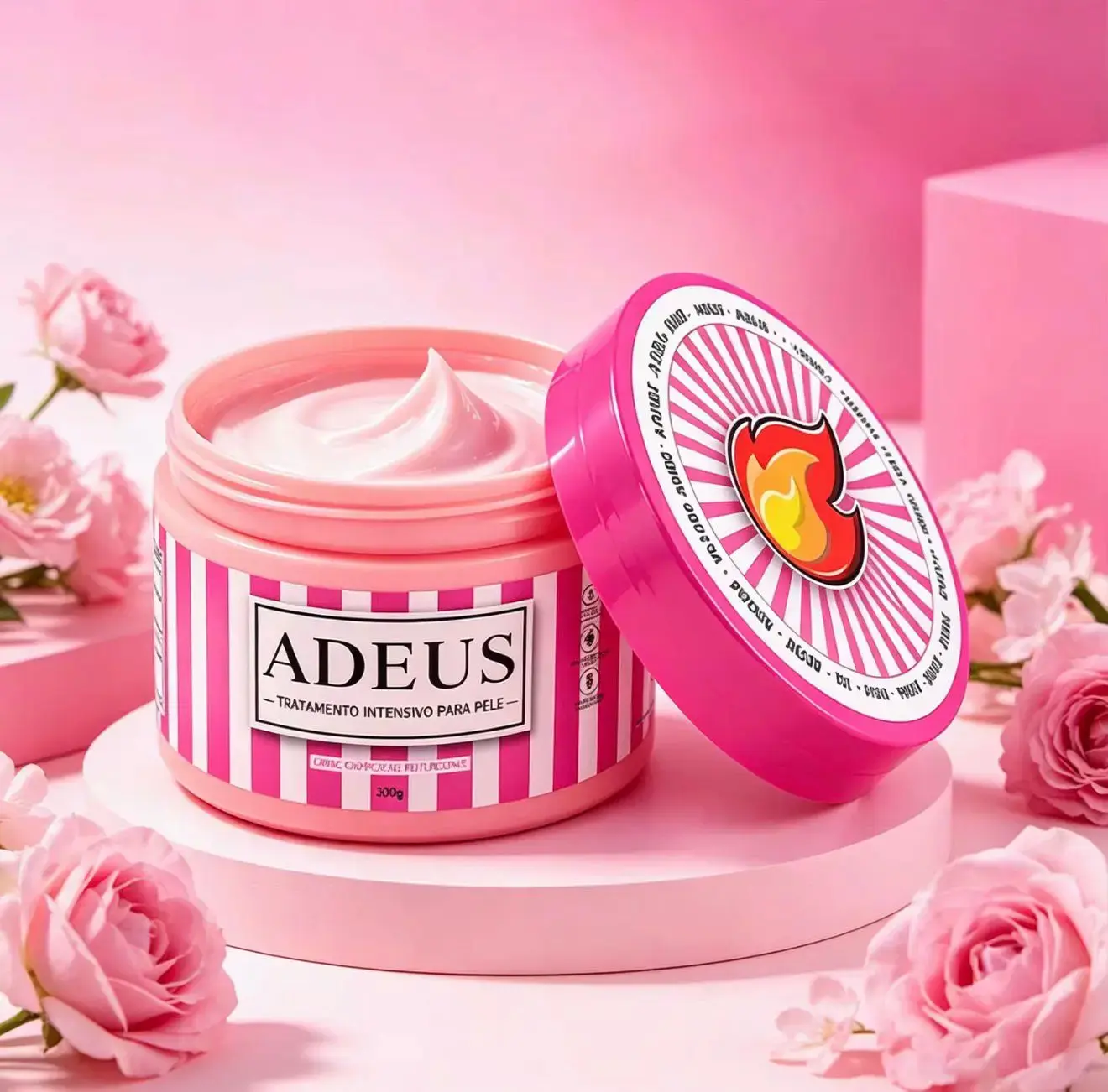 Adeus Nourishing Body Moisturizer Cream 300g, Rich Hydrating Skin Care Lotion, Supports Soft Smooth‑Looking Skin for Full‑Body Daily Beauty Routine