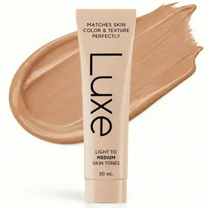 Women's 3pcs Luxe Color Changing Makeup Foundation - Flawless Buildable Medium Dark-to-Dark Coverage - Instant Skin Tone Adaptation - 12-Hour Wear - Natural Dewy Finish
