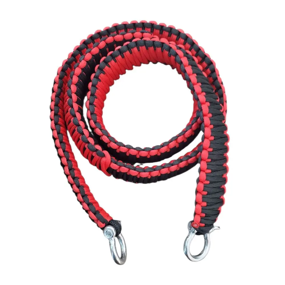 RED AND BLACK PARACORD STRAP RED AND BLACK PARACORD STRAP