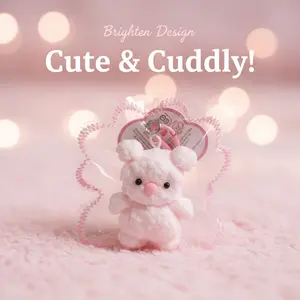 1pc Little Pink Bunny Squishy Toy, Soft Slow Rising Sensory Fidget for Stress Relief, Soft Squishy Silicone, Cute Animal Desk Decor & Relaxation Gadget, Ideal Gift for Birthday, Easter, Christmas & Classroom Rewards