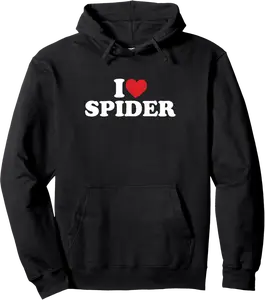 I Love Spider Funny Red Heart Love Pullover Hoodie - Brayanner Shop 80B0BGX5FZ17