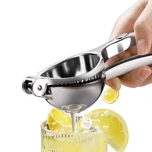 Manual Fruit Juicer Stainless Steel Rust Resistant Easy Clean Handheld Juice Presser 1 Second Squeezing No Messy Hands