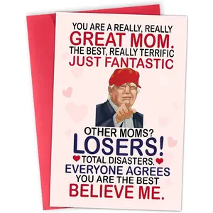 Funny Card for Mom from Daughter, Son, Kids on Mothers Day - Heartfelt Message to Mother, Perfect for Birthday, Mother's Day, Humorous Mom Greeting Cards, Premium Quality