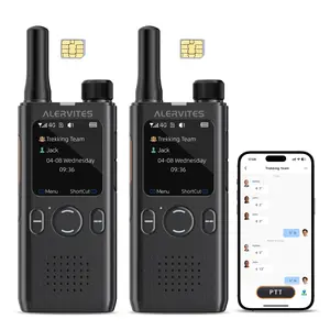 BAOFENG Compact PoC Walkie Talkie - Global Mobile Wireless Phoneradio-AT1 with Independent Background Control, Encrypted Chat History, 5000+ Mi Unlimited Range, Private Intercom for Work/Adventure, Birthday/Wedding Gift