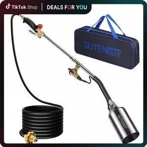【Fathersdaygift】Portable Propane Torch Burner Weed Torch High Heat Output Blow Torch with 10FT Hose & Storage Bag for Garden Use Outdoorfun. SummerVibes. #fathersdaygift