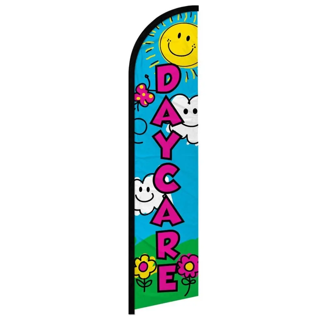 Daycare Windless Banner Flag, Yard Sign Banner, Windproof Flag