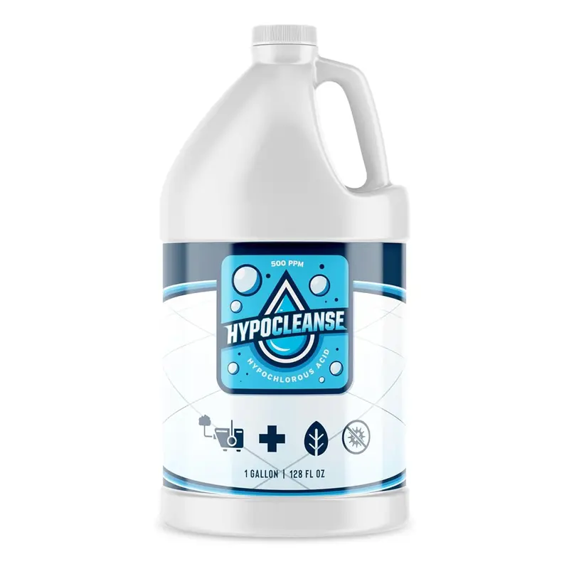 Multi-Surface Cleaner - Hypocleanse Hypochlorous Acid, 500 PPM, 1 Gallon