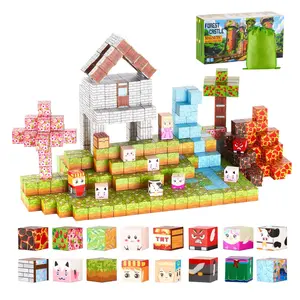 【Spotlight Day】VEVOR Magnetic Blocks, 150 PCS Forest Castle Set, Magnetic Building Cubes for Kids, STEM Montessori Sensory Toys for Christmas Birthday Gift, Construction Stacking Toy for 3+ Years Old Boys & Girls