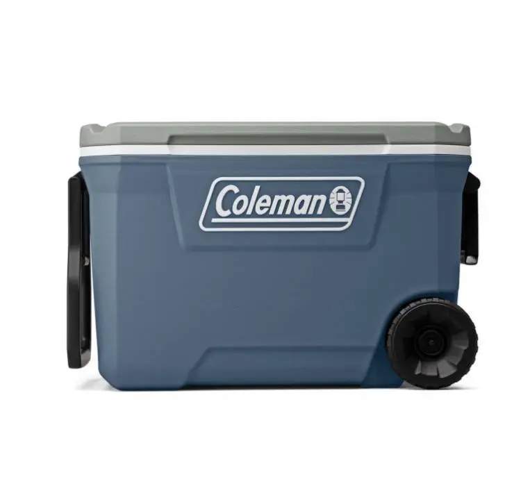 Coleman 316 Series 62QT Hard Chest Wheeled Cooler, Lakeside Blue