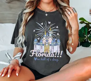 Colors Florida One Hell Of A Drug Shirt, Castle Sweatshirt, Family Matching Tee, Walt World T-Shirt, Gift For Her