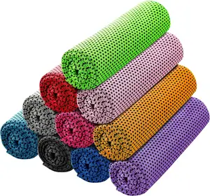 10pcs Cooling Towel for Neck and Face - Microfiber Towels for Gym, Travel, Yoga, Camping, Running, and Outdoor Sports - 10 Colors
